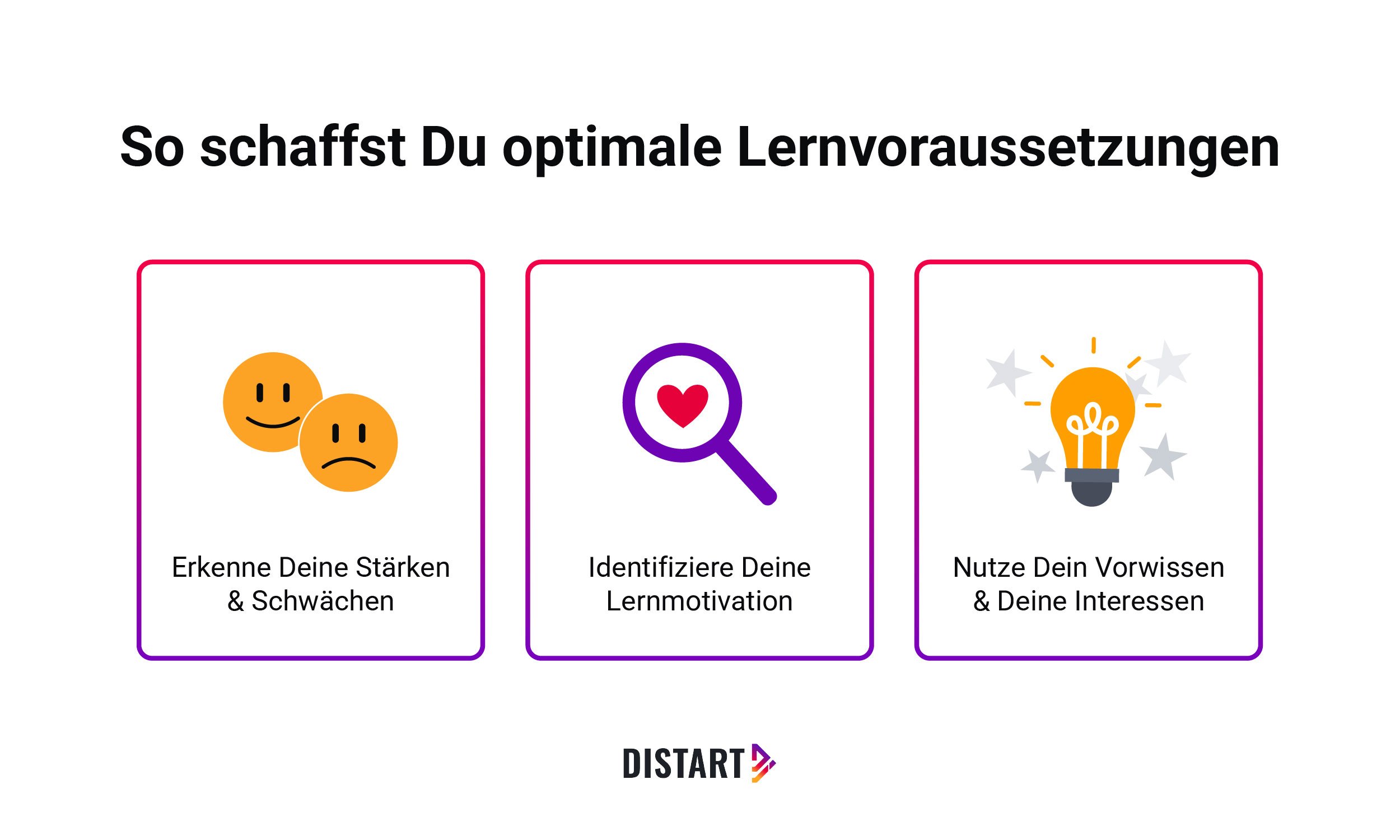 So schaffst du optimale Lernvoraussetzungen-distart
