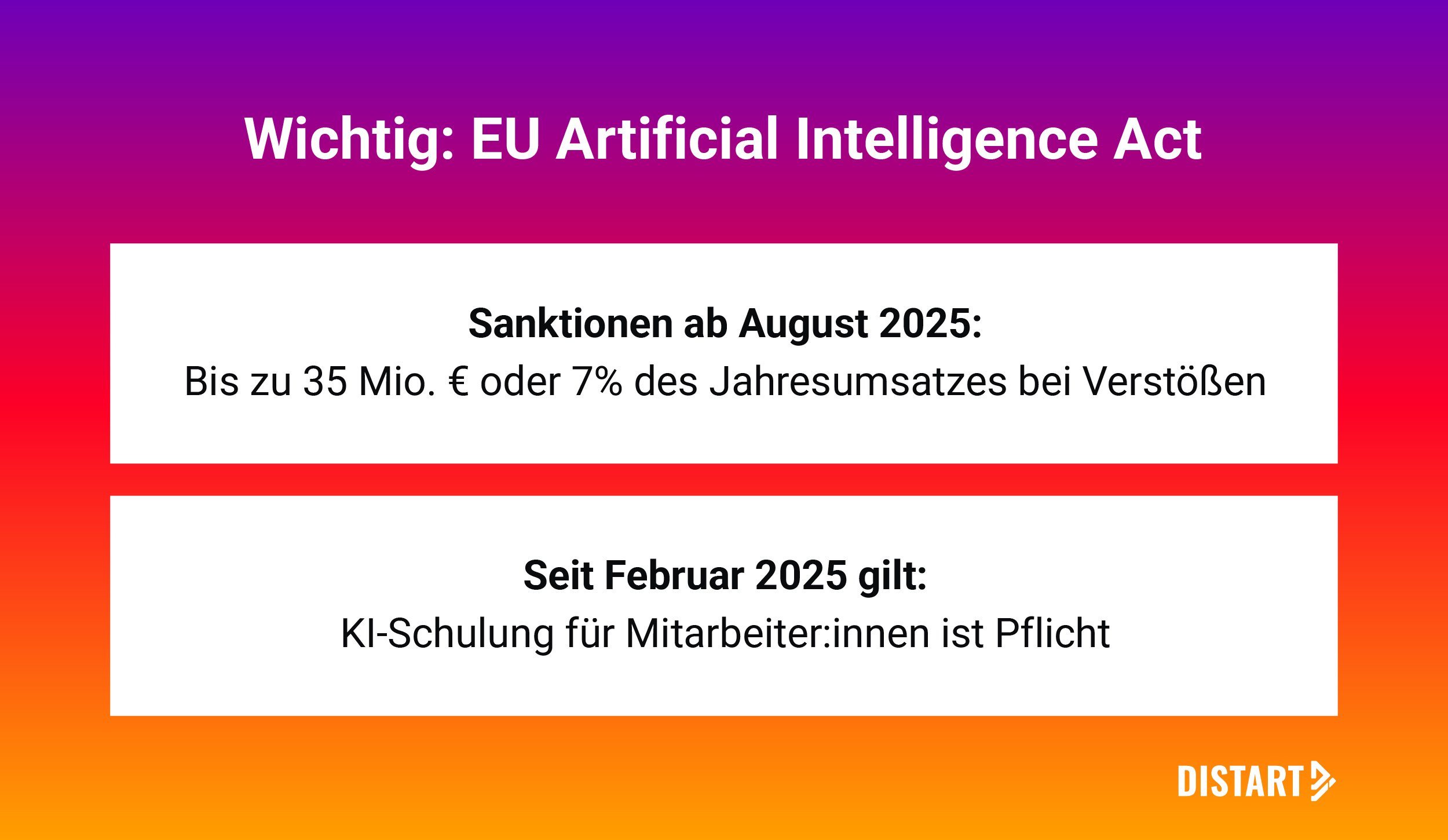 Wichtige Informationen zum EU AI Act